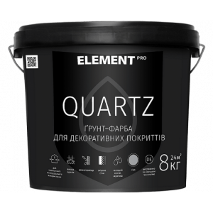Грунт-краска для декоративных покрытий QUARTZ белая