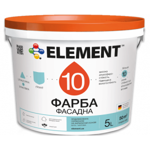 Фасадная краска силикономодифицированная ELEMENT 10