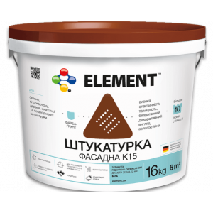 Фасадная штукатурка ELEMENT K15 Зернистая